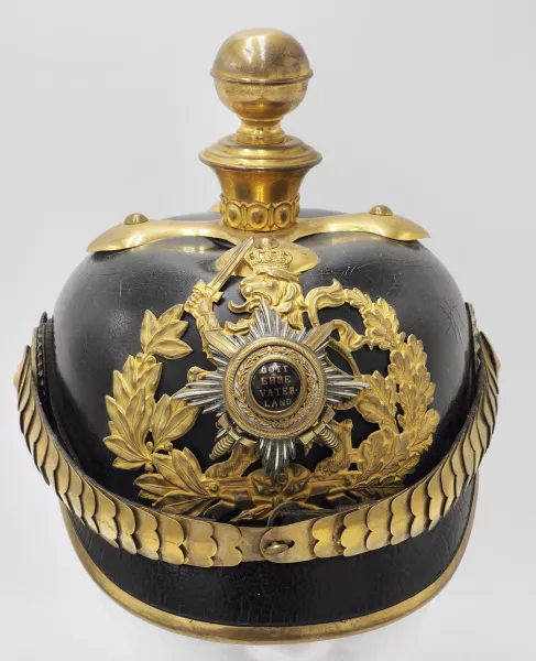 Hessen 25th Field Artillery Officers Pickelhaube Visuel 1 principal